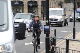 Will new cycle lanes in Harrogate lead to more people leaving their cars at home? Photo: Gerard Binks.