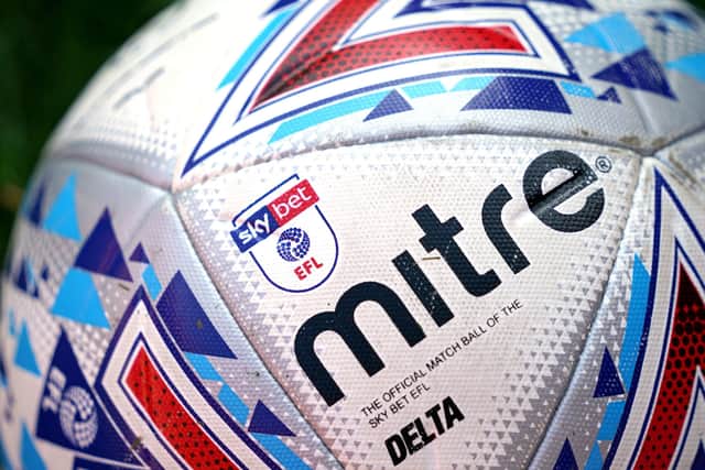 Official Sky Bet EFL ball: Clubs need to kick off within their means. Picture: PA