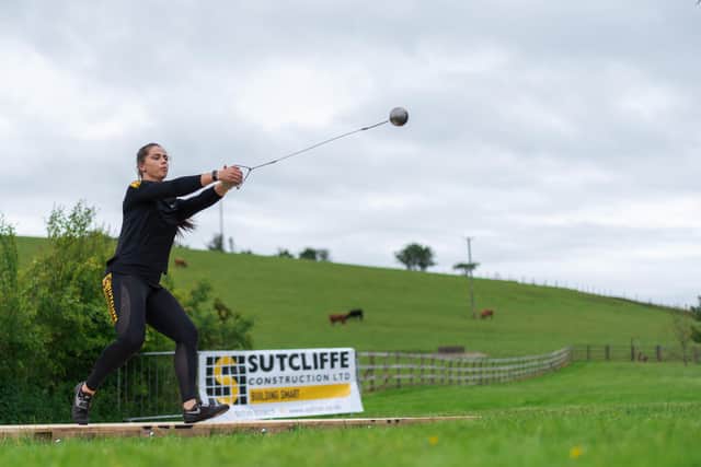 Jess myaho training at her purpose-built venue at Sutcliffe Construction (Picture: James Ardron)