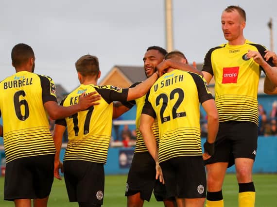 Harrogate Town were second in the National League standings when 2019/20 was suspended due to the coronavirus crisis. Picture: Matt Kirkham