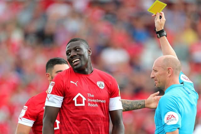 Barnsley defender Bambo Diaby has not played since January, while the FA investigate an alleged anti-doping violation. Picture: PA