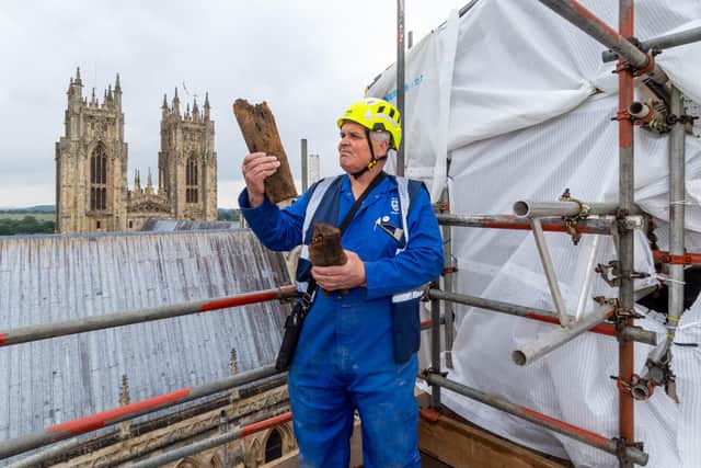 Crucial work is underway at Beverley Minster’s Lesser South Transept. Picture: James Hardisty