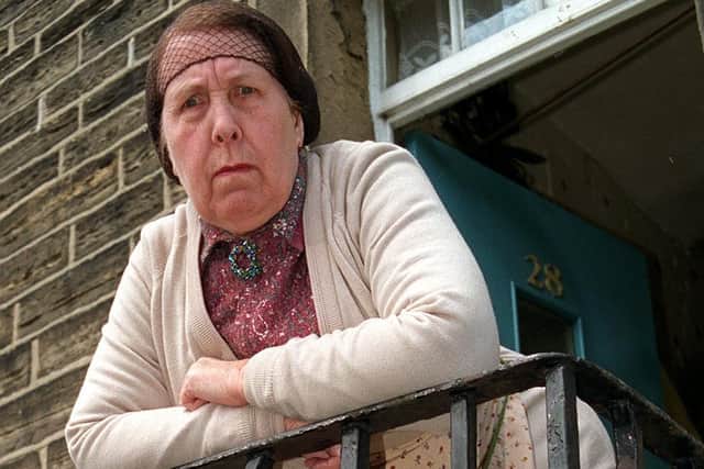 Actress Kathy Staff as Nora Batty in Last of the Summer Wine.