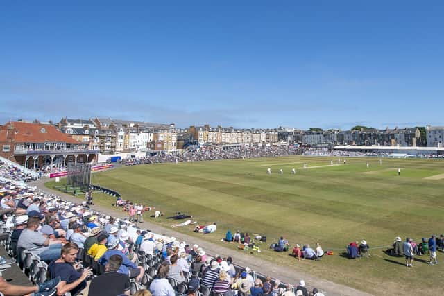 A general view of Scarborough's North Marine Road ground as Yorkshire play Surrey in 2018 (Picture: SWPix.com)