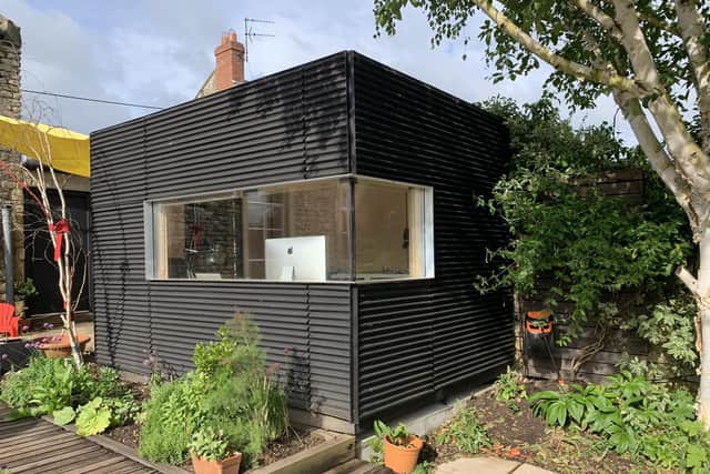 Yorkshire architect Ric Blenkharn and his wife, Judith, designed and built this contemporary garden office