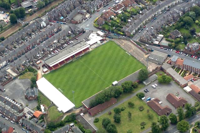 BIRD'S EVE VIEW: Bootham Crescent, pictured from above in 2004.