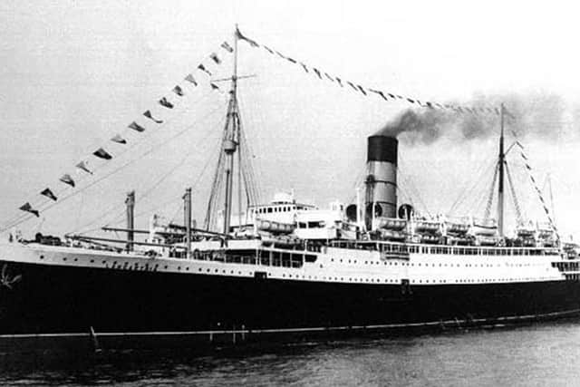 The former Cunard liner Lancastria