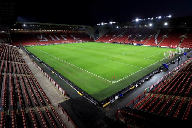 Behind closed doors: A view of an empty Bramall Lane stadium. Picture: Mike Egerton/PA