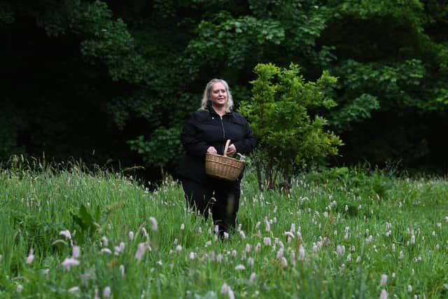 Alysia foragers near her home in South Yorkshire and where she gre up near Ripponden. Picture Jonathan Gawthorpe 3rd June 2020.