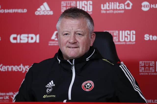 CHANGES: Premier League football will have changed after the coronavirus pandemic, but Chris Wilder says his Sheffield United players will adapt