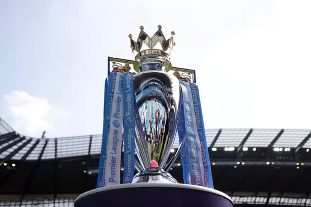 THE PRIZE: The Premier League trophy. Picture: Martin Rickett/PA
