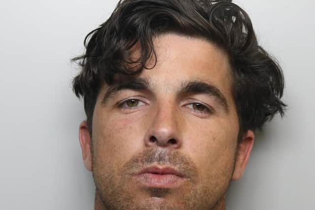 Martin Maughan was jailed for 18 months for harassing his former partner.