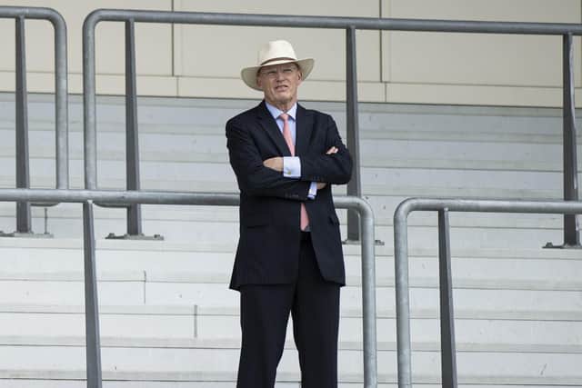 John Gosden: Watching the action at Royal Ascot yesterday ahead of Gold Cup treble bid. (Picture: PA)