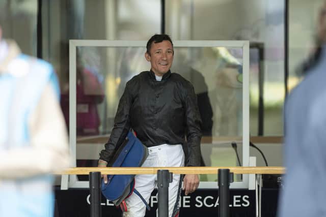 Frankie Dettori in the weighing room after winning the Gold Cup onboard Stradivarius during day three of Royal Ascot.