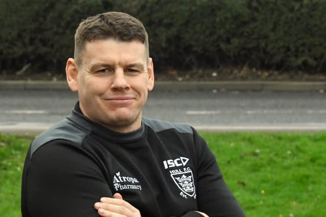 Lee Radford Hull FC coach at the clubs media day at the Tribal Bar and Grill in Hull.