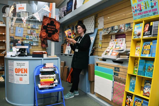 Georgia Eckert, owner of the Imagined Things bookshop in Harrogate.  Picture: Jonathan Gawthorpe