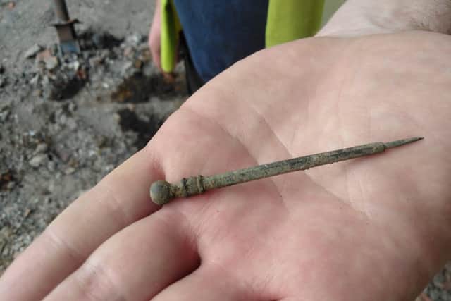One of the finds during the excavation.