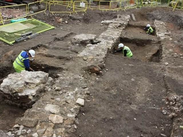 Archaeology work is ongoing at the Guildhill site as it undergoes a 20m renovation.