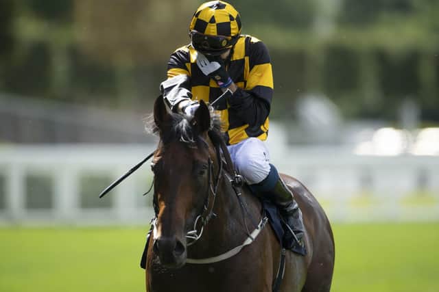 Hello Youmzain ridden by Kevin Stott after winning the Diamond Jubilee Stakes (Picture: PA)