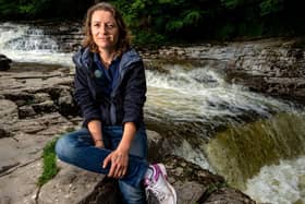 Susie Kinghan, project manager for the Ribble Rivers Trust, at Stainforth Foss on the River Ribble. Picture Bruce Rollinson