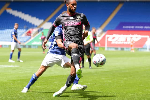 Leeds United's Tyler Roberts in action at Cardiff City Stadium. Picture: David Davies/PA