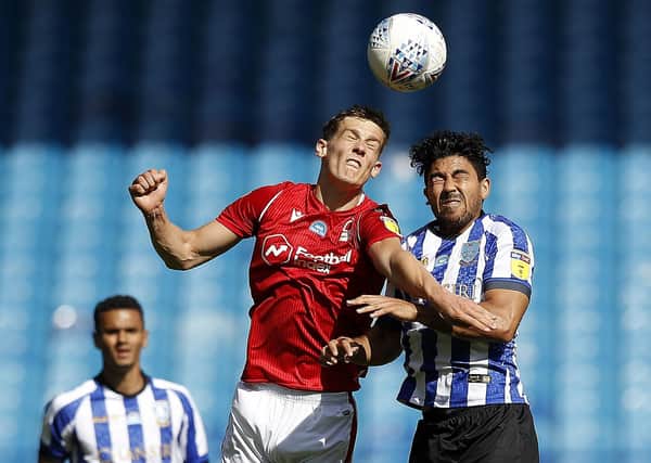 Sheffield Wednesday's Massimo Luongo battles for the ball with Nottingham Forest's Ryan Yates (PIcture: PA)