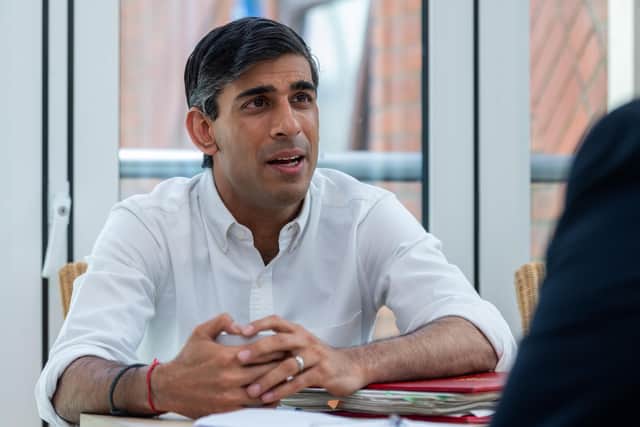 Chancellor Rishi Sunak during his interview with The Yorkshire Post last weekend.