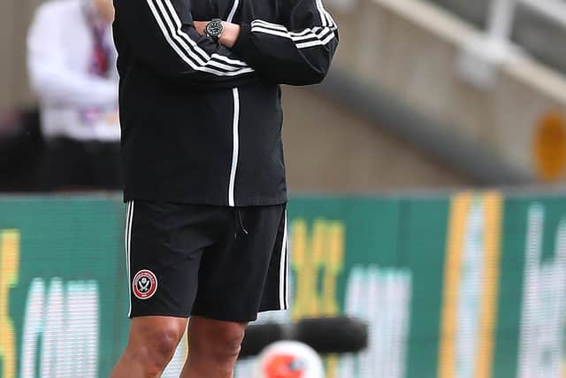 Sheffield United manager Chris Wilder at St. James's Park on Sunday afternoon. Picture: Simon Bellis/Sportimage