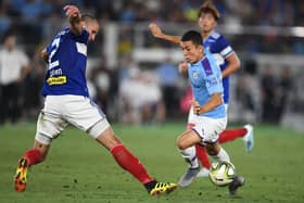 PROMISE: Ian Poveda, in action for Manchester City.  Picture: Charly Triballeau/AFP/Getty Images