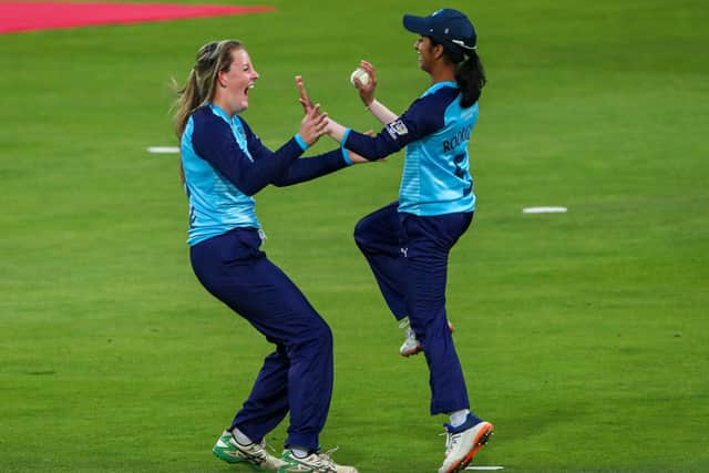 Yorkshire's Helen Fenby and Jemimah Rodrigues. (Picture: SWPix.com)