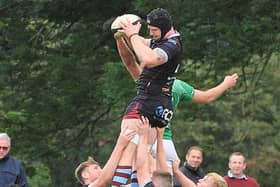 Elliot Ward grabs a lineout for Rotherham Titans (Picture: Gareth Siddons)