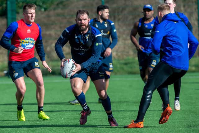 LONG TIME AWAY: Leeds Rhinos' players, along with those of their Super League rivals, have not been able to train normally together since early March, above.
 Picture: Bruce Rollinson