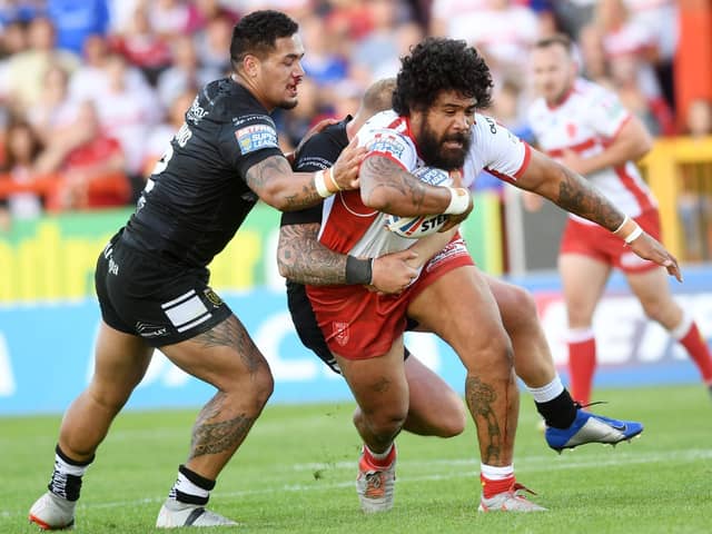 BIG LOSS: Hull KR's Mose Masoe, pictured in action last year, saw his career tragically ended after suffering a spinal injury in January.
 Picture Jonathan Gawthorpe