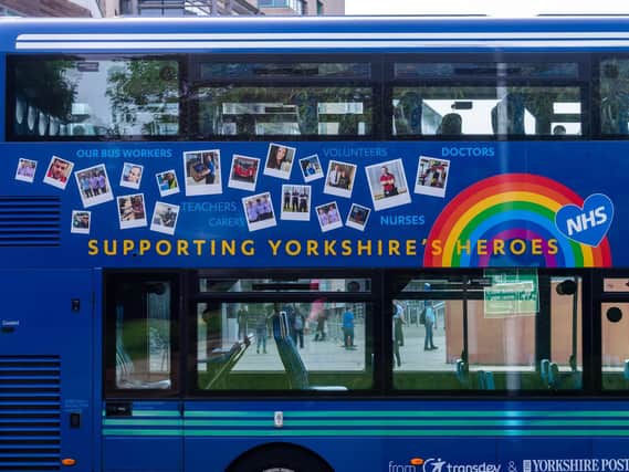 Transdev are producing a series of 'hero' picture messages featuring key workers on the side of their Coastliner buses, supported by The Yorkshire Post.