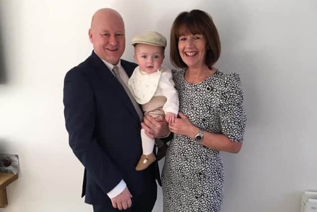 Steve and Angie Morley with their one-year-old grandson Parker.