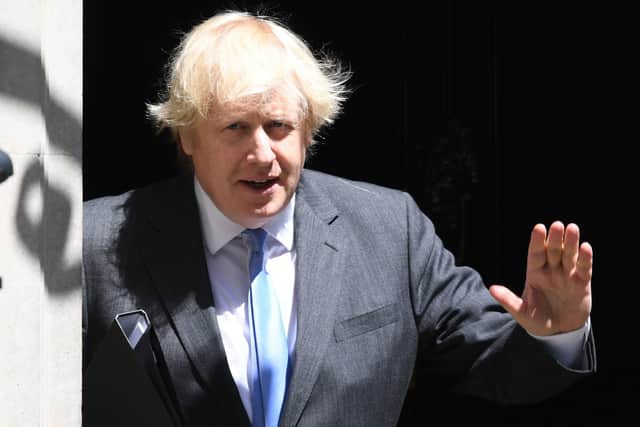Boris Johnson leaves 10 Downing Street before confirming to Parliament the lifting of the lockdown from July 4.