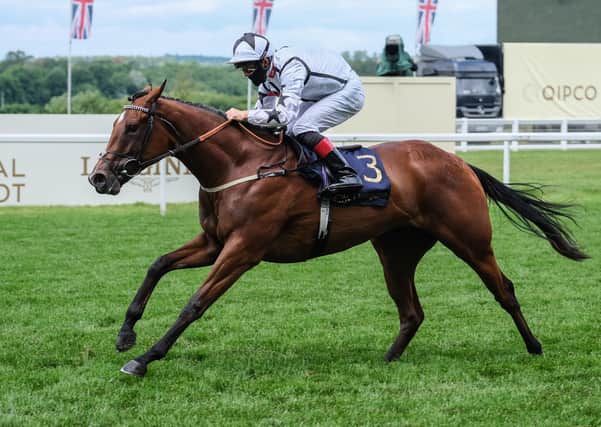 Ben Curtis on Dandalla wins the Albany Stakes on day four of the Royal Ascot horse racing meet (Picture: MEGAN RIDGWELL/POOL/AFP via Getty Images)