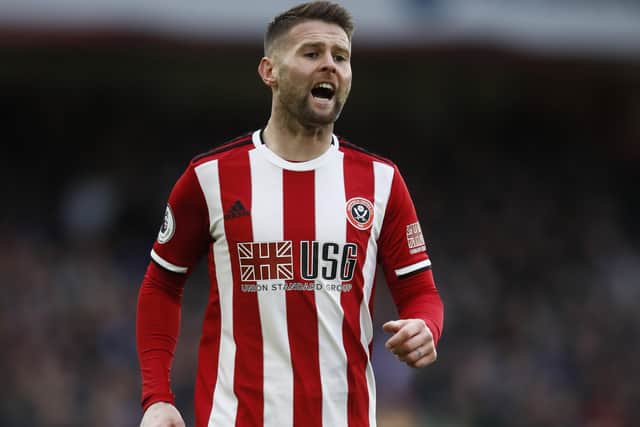 Oliver Norwood of Sheffield United during the Premier League match against Brighton (Picture: Simon Bellis/Sportimage)