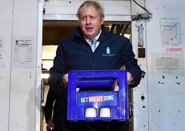 Boris Johnson began the final day of campaigning in last year's general election by delivering milk in Yeadon and Guiseley.