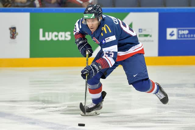 Brendan Connolly finally got to skate out on the international stage with Great Britain in this year's Olympic Qualifiers in Nottingham. Picture: Dean Woolley.