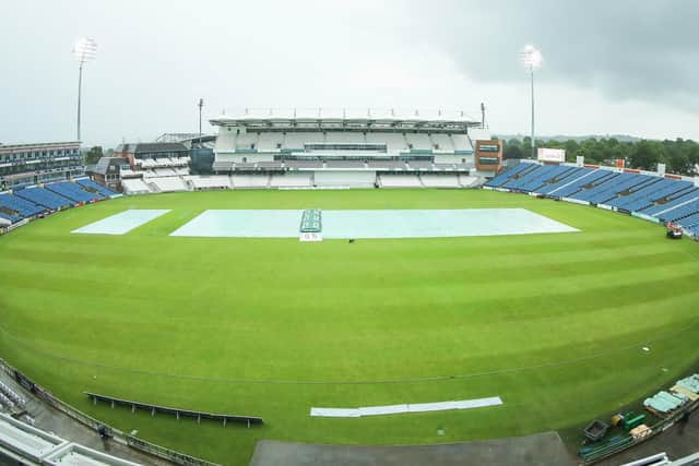 FINFERS CROSSED: Behind-closed-doors cricket will return to Headingley in July with a Roses two-day pre-season fixture. Picture by Ash Allen/SWpix.com