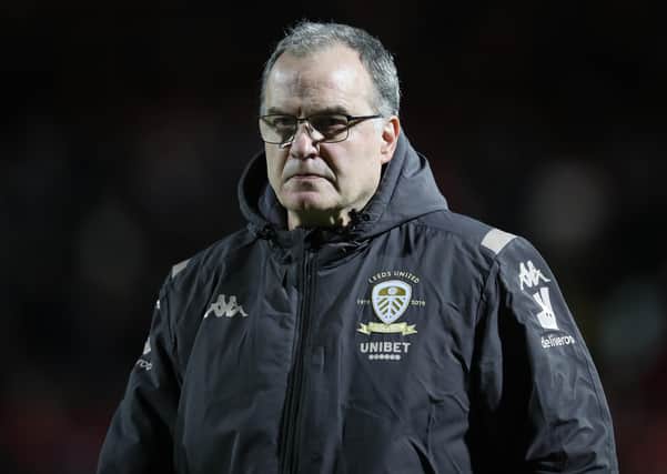 Marcelo Bielsa: Wonders if lack of crowd will work against Leeds United playing at home. (Picture: Getty Images)
