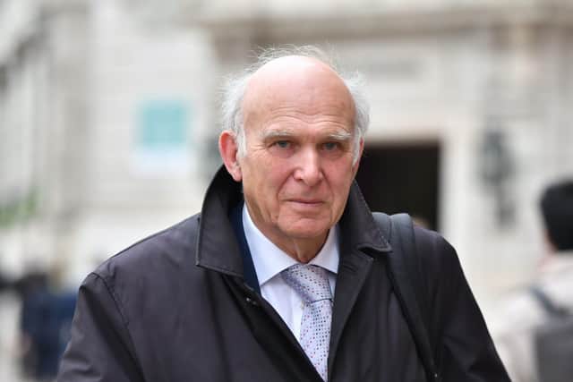 Former Liberal Democrat leader Sir Vince Cable. Photo: PA