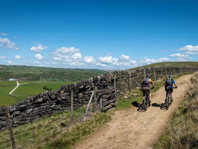 Lockdown has led to an increase in people mountain biking around Yorkshire's countryside.