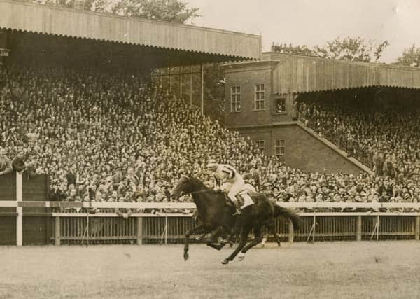 Flashback: Dante winning the 1945 Derby at Newmarket, the last Yorkshire winner of the Classic. Pictures: Submitted