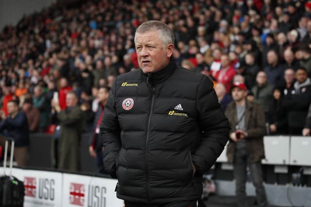 Chris Wilder, manager of Sheffield Utd.  Picture: Simon Bellis/Sportimage