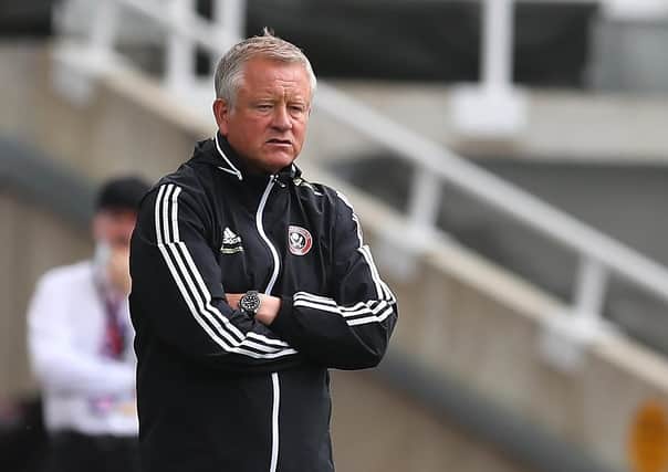 In need of a spark - Chris Wilder manager of Sheffield United looks on during the Premier League match at St. James's Park, Newcastle. (Picture: Simon Bellis/Sportimage)