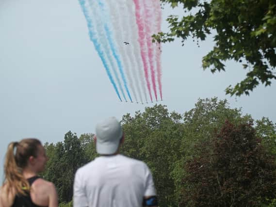 People on the east coast should be able to see the Red Arrows today