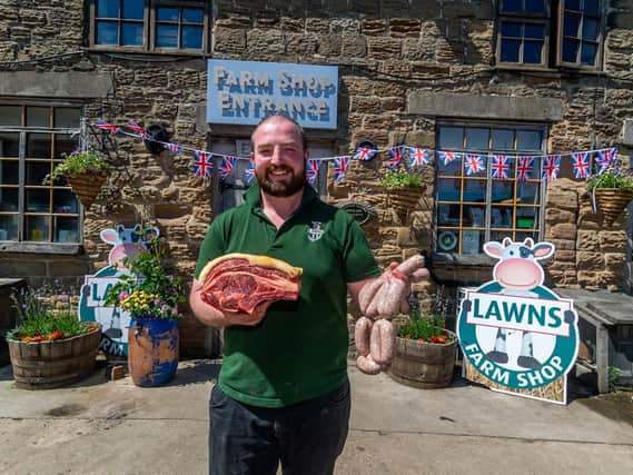 Anthony runs the farm shop which stocks their own and other local produce