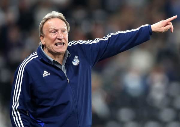 Animated in the technical area - new Middlesbrough manager Neil Warnock (Picture: PA)